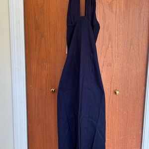 NWT BHLDN / Anthropologie wedding line Navy Blue Halter Dress